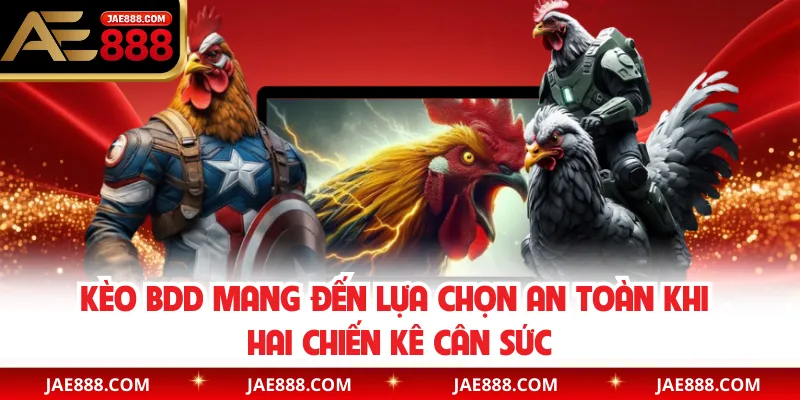 Kèo BDD mang đến lựa chọn an toàn khi hai chiến kê cân sức
